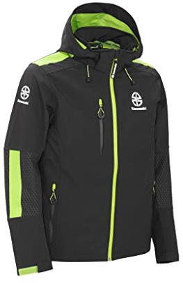 Kawasaki SPORTS Veste Softshell, Noir/vert, L