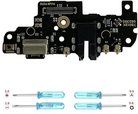 iYAiYO Connettore Dock per Xiaomi Redmi Note 8 PRO 2015105, M1906G7I, M1906G7G Presa di Ricarica Dock Charging di Ricambio con Strumento di Installazione