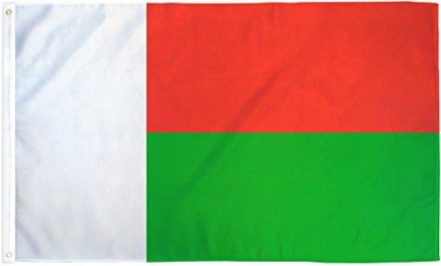 Drapeau de Madagascar 91 x 152 cm (sans mât) - Drapeau de Madagascar - Drapeau international