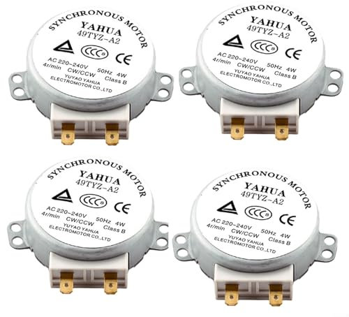 Microwave Turntable Backup Motor Compatible With AC 220-240V Models 5-6 Rpm(4PACK)