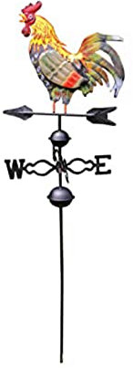 ZAANU Girouette de Jardin Coq en Fer girouette Coq en Fonte girouette Coq pour Patio Cour Ornement décoration Coq girouette