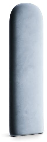 Muralo Wandkissen Gepolstert, Magic Velvet, Wandpolster - 30x100 cm, Blau | Wandpaneel, ideal als Bettkopfteil oder Lendenkissen - für Schlafzimmer und Wohnzimmer, einfache Anbringung mit Montagekleber