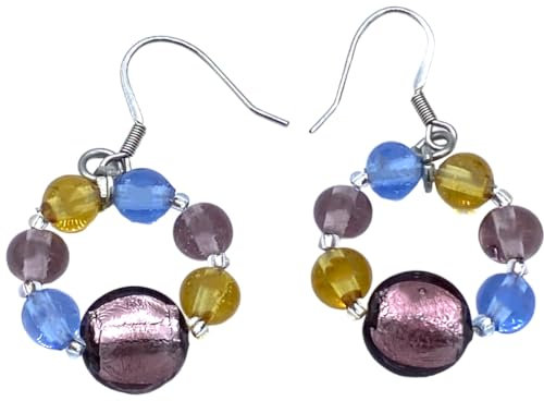 Generico BOUCLES D'OREILLES FEMME EN VERRE DE MURANO ANTICA MURRINA VENTIANA VR245, LUNGA, Verre, Verre