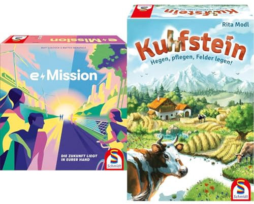 Schmidt Spiele 49444 e-Mission, Familienspiel & 49440 Kuhfstein, Familienspiel