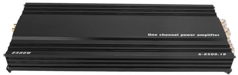 KIMISS 2500 W Auto-Verstärker, Leistungsstarker Digitaler Auto-Verstärker aus Aluminiumlegierung für Auto-Soundsystem