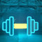 HFHungkeong Gym Neon Zeichen, Hantel LED Neon Licht für Home Gym Dekor, Neon Zeichen Dimmbare LED Gym Leuchten für Wand Dekor, Gym Decor Sport Neon Zeichen für Workout Raum