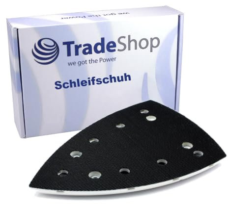 Trade-Shop Plateau de ponçage 100 x 150 mm compatible avec Festool DS 400, DTS 400, DTSC 400, remplace 493723 (SSH-STF-Delta100x150/7)