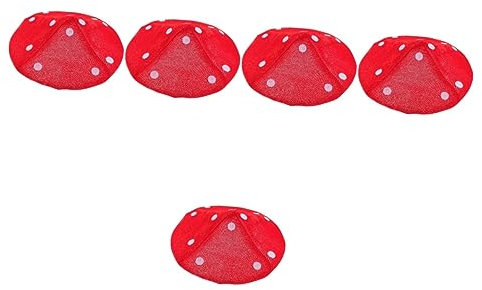 TOYANDONA 5St Pilzhut halloween costume halloween kleidung kinder party halloween clothes Pilzmütze Kinder Anziehhüte für Kleinkinder lustiger Hut für Kinder Pilz Hut Kostümzubehör Stoff rot