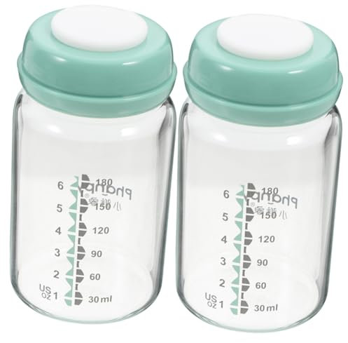 CIMAXIC 2st Flasche Zur Aufbewahrung Von Muttermilch Babynahrungszubereiter Breiter Feeder Futterspender Säuglingsflasche Breitmaul-feeder Nuckelflasche Milchflasche Transparent Glas