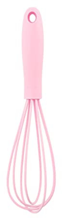 Silikon-Schneebesen, Küchenhelfer, kratzfest, Rührbesen, zum Aufschäumen, Rosa, 17 x 4 x 4 cm