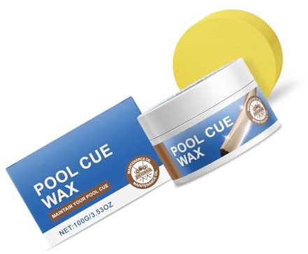 YiQinzcxg Pool Cue Polierwachs Holzpolierwachsen Billard Cue Reiniger Langlebiger Feuchtigkeitsspendende Cue Stick Polishing Care