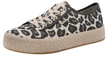Tamaris Damen Sneaker Textil, braun, 41 EU