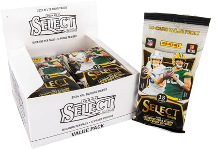 Panini Select Fußball-Sammelkarten 2024, Fat Pack, 12 Stück Box