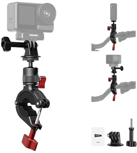 NEEWER Motorcycle Bike Handlebar Mount Compatible with GoPro DJI Insta360