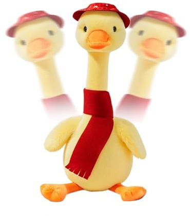 Nubamzy Talking Duck Toy,Safe Animal Doll Soother,Dancing and Talking Duck Plush Toy | for Family Friends Kids Boy Girl Home Indoor