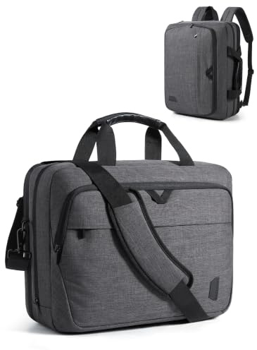 bagsmart 17.3 Inch Laptop Bag, Convertible Computer Birefcase Bag Men | Expandable Laptop Shoulder Bag Women, Work Bag Backpack Business Travel Office