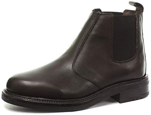 Roamers OLIVER Mens Twin Gusset Soft Leather Chelsea Boots Brown
