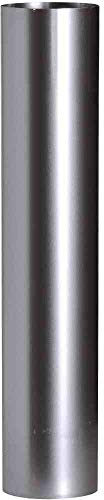 FIREFIX A100/5 FAL Ofenrohr, Länge 500 mm, ø 100 mm - Ofenrohre aus Stahlblech, 0,6 mm stark, innenliegend gemufft, Längen lasergeschweißt, Silber
