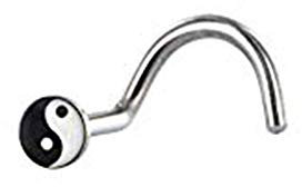 yinyangscrew18 Nasenschraube „Yin Yang“-Logo, 18 Gauge