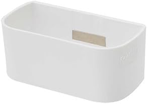 KalaMitica - Récipient Magnétique 13,8x6,7x5,7cm - Blanc - Boîte de Rangement Aimanté pour Tableau, Réfrigérateur, Casier - Porte Stylo, Porte Marqueurs, Cache-pot