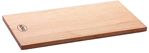 RÖSLE Aromaplanke Erle 2-tlg., Hochwertige Erlenholzplanken für Holzaroma im Grillgut, mehrfach verwendbar, Naturprodukt, 40 x 19,5 cm
