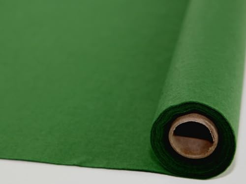 Selbstklebende Filzrolle, selbstklebende Rückseite, mit Minerva Craft Anleitung (event. nur in englischer Sprache), Acryl / Filz, 5 m, Olivgrün
