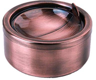 KingerHomeGLC Edelstahl Aschenbecher mit Deckel, Zigarette Aschenbecher für Innen oder Außen, Ash Ständer für Raucher, Büro Rauchen Aschenbecher für Home Office Dekoration