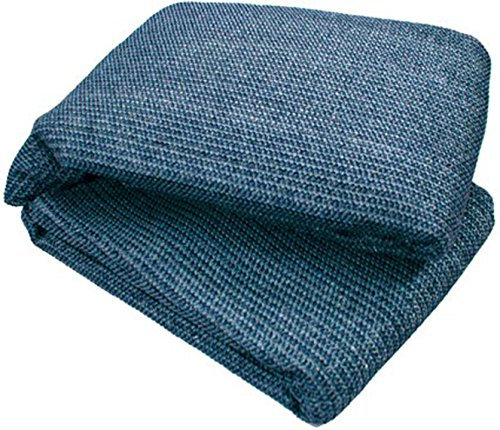 Weaved Supreme Rot Weatherproof Ground Covering Groundsheet Tent & Awning Carpet - BLUE & GREY (2.5 x 5.5m)