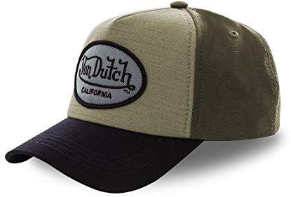 Von Dutch Baseball-Kappe, Grün und Schwarz, für Herren