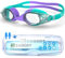 ZABERT Kinder Schwimmbrille Taucherbrille, Antibeschlag UV-Schutz für 3 4 5 6 7 8 9 10 11 12 Jahre Lila Blaugrün