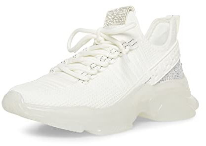 Steve Madden Damen Maxima Sneaker, Mehrfarbig, Weiß, 40 EU
