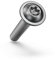 Linsenkopfschraube mit Flansch M8 × 50 (ISO 7380-2 TORX, Edelstahl A2, Vollgewinde) TX40 – 10 Stück