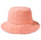 boderier Sonnenhüte für Damen, Sommer, lässig, breite Krempe, Baumwolle, Fischerhut, Strand, Urlaub, Reisezubehör, hellrosa Farbe, Einheitsgröße