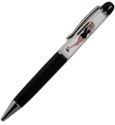 Sikyby Fidget Pen Lustige Stifte Nackte Mädchen Stift Floating Floater Tip und Streifen Stift Mädchen Streifen handlettering Personalisierte Kuli Schönschreibstift(Schwarzer