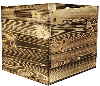 MARWOOD PREMIUM QUALITY Kallax Box Kalaxregal Boxen Aufbewahrungsbox Einsatz aus Holz I Kiste für Regal Einsätze DERBY, 37 x 32 33 cm