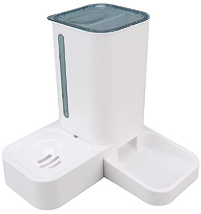 automatischer Futterspender für Haustiere mit großer Kapazität,2-in-1-Futterautomat für Katzen und Wasserspender, Auto-Gravity-Wasser- und Futterspender-Set für kleine, mittelgroße Katzen und Hun