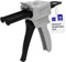 HE COSMOSTAR CosmoMix Pistolet de mélange et de distribution, rapport de pistolet AB de distribution d'empreintes 1:1/1:2 pour matériau adhésif de 50 ml, pistolet distributeur de cartouche de mélange,