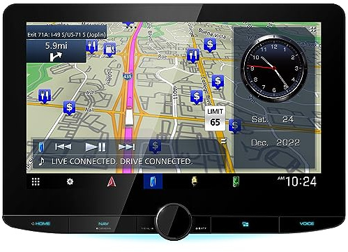 10.1 Touchscreen Garmin RV/Truck Navigation with Bluetooth, Kenwood