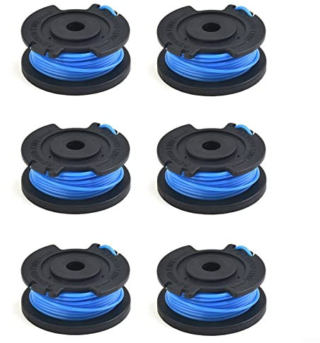Rasentrimmer Spule, 6 Stück Nylon Ersatzspule, Akku Rasentrimmer Fadenspule für LTR 18-30 (14443120) Ersetzen 2.444-016.0