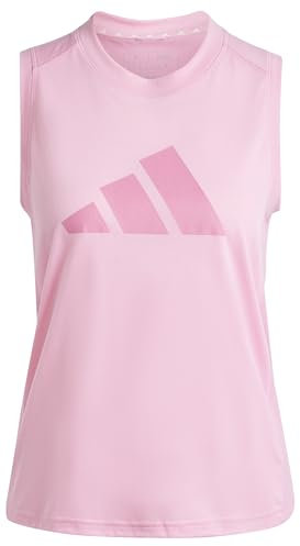 adidas Damen Train Essentials Big Performance Logo Training Tank Top Tanktop, Bliss pink/pink Fusion, S