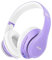 Uliptz Kabellose Bluetooth-Kopfhörer, 65 Stunden Spielzeit, 6 EQ-Soundmodi, HiFi-Stereo-Over-Ear-Kopfhörer mit Mikrofon, Faltbare Bluetooth 5.3-Kopfhörer für Reisen/Büro/Handy/TV/PC (Lila)