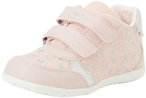Geox Garçon Fille B Elthan Girl B Basket, Lt Rose Silver, 26 EU