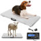 Bodenwaage Tierwaage Hundewaage Paketwaage Katzenwaage Veterinärwaage Plattformwaage, Große Edelstahlplattform 103 x 53cm, Externes LCD, Wägeeinheit kg/oz/lb