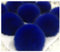 Egurs 2 Stücke Kunstfell Bommel Pompon Fellbommel Fuchspelz Flauschige Pompons Ball DIY Bunte Bommeln bälle für Mützen Tasche Schals Schlüsselanhänger Dekoration Zubehör,9cm Saphirblau 2 Stück