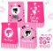JeVenis 12 Stück Let's Go Party-Geschenkboxen, rosa Süßigkeitenboxen, Partyzubehör, Leckerli-Tüten für Mädchen, Geburtstagsparty, Brautparty