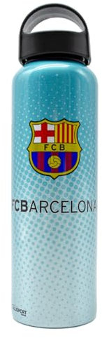 ms móvil shop Botella Aluminio Fútbol Club Barcelona 600 ml Summer Turquesa Libre de BPA FCB Barça Producto Oficial