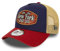 New Era Truckercap verstellbar Snapback Kappe Basecap Patch Motorsport blau rot beige - One-Size