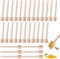 WSAMJIN 30 Stück Honiglöffel Holz Set, Mini Holz Honigstab, Marmelade Honigheber Honigspirale Dosierer für Hochzeit, Geburtstag Babydusche, Weihnachten Party, Dessert Werkzeug (10cm)
