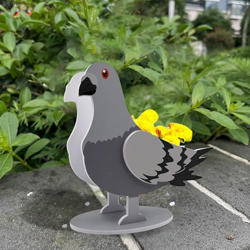 JILIP Tauben-Pflanzgefäß, niedlicher Garten-PVC-Haustier-Pflanzgefäß, niedlicher Tierpflanzen-Aufbewahrungsbehälter, Hunde-Pflanzgefäße für Outdoor-Pflanzen
