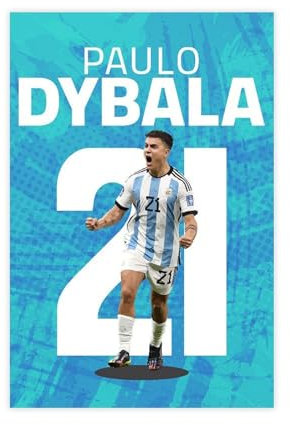bacrhjlb Paulo Dybala Poster auf Leinwand, Schlafzimmer, Dekoration, Landschaft, Büro, Raumdekoration, Geschenk, 30 x 45 cm